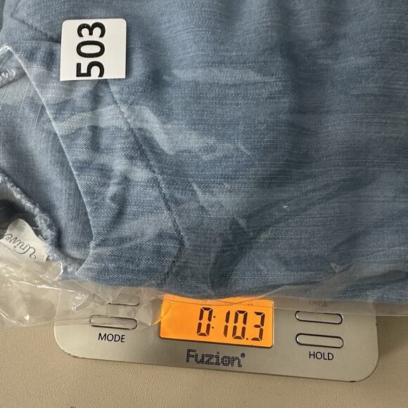 Universal Thread Chambray Midi Maxi Dress Womens L Blue Belted Strappy Y2K - Picture 13 of 13